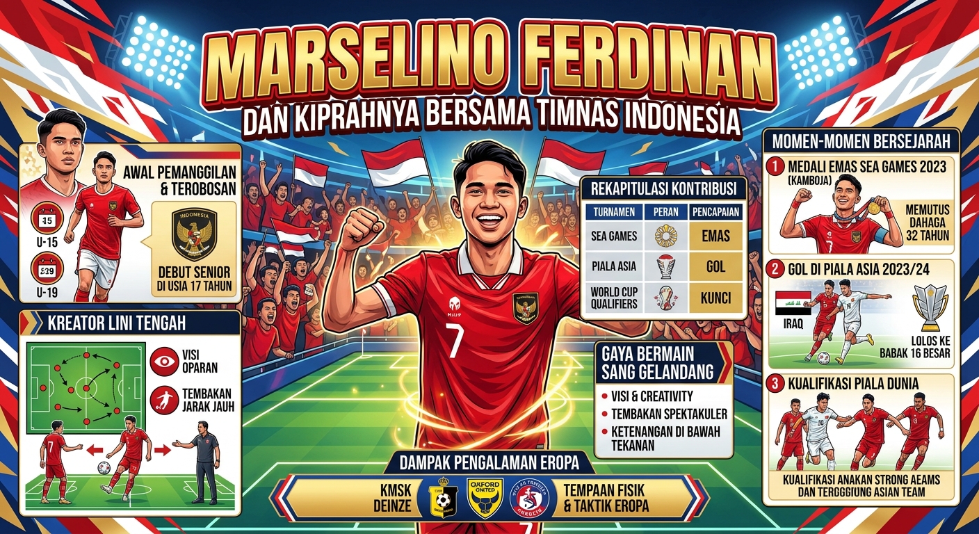 Marselino Ferdinan dan Kiprahnya Bersama Timnas Indonesia