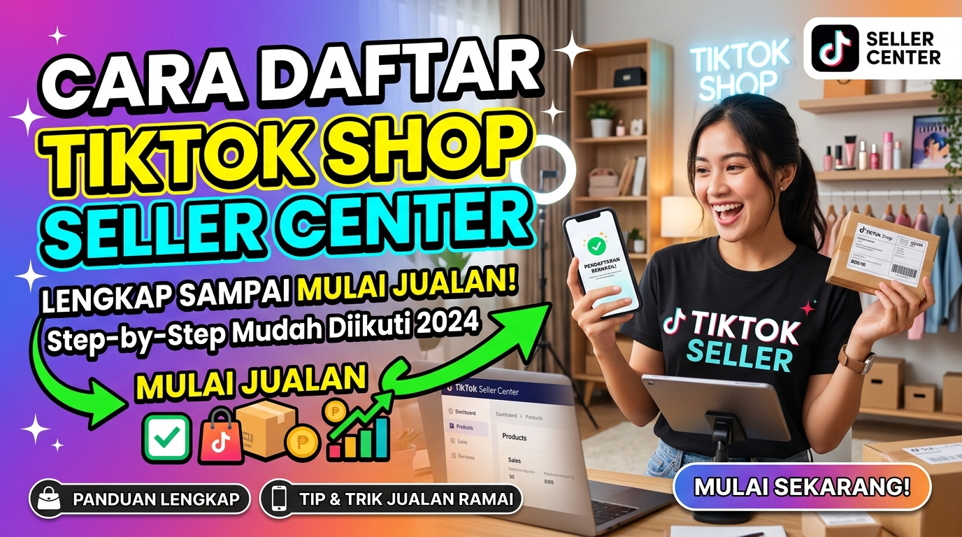 Cara Daftar TikTok Shop Seller Center Lengkap sampai Mulai Jualan