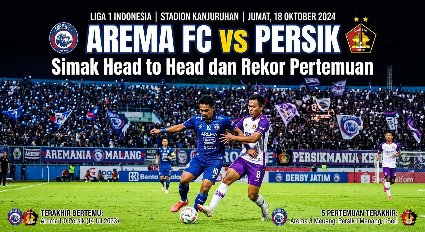 Arema FC vs Persik, Simak Head to Head dan Rekor Pertemuan