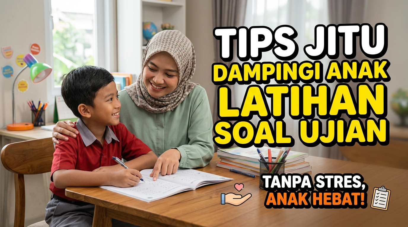 Tips Bagi Orang Tua Mendampingi Anak Belajar Latihan Soal Ujian
