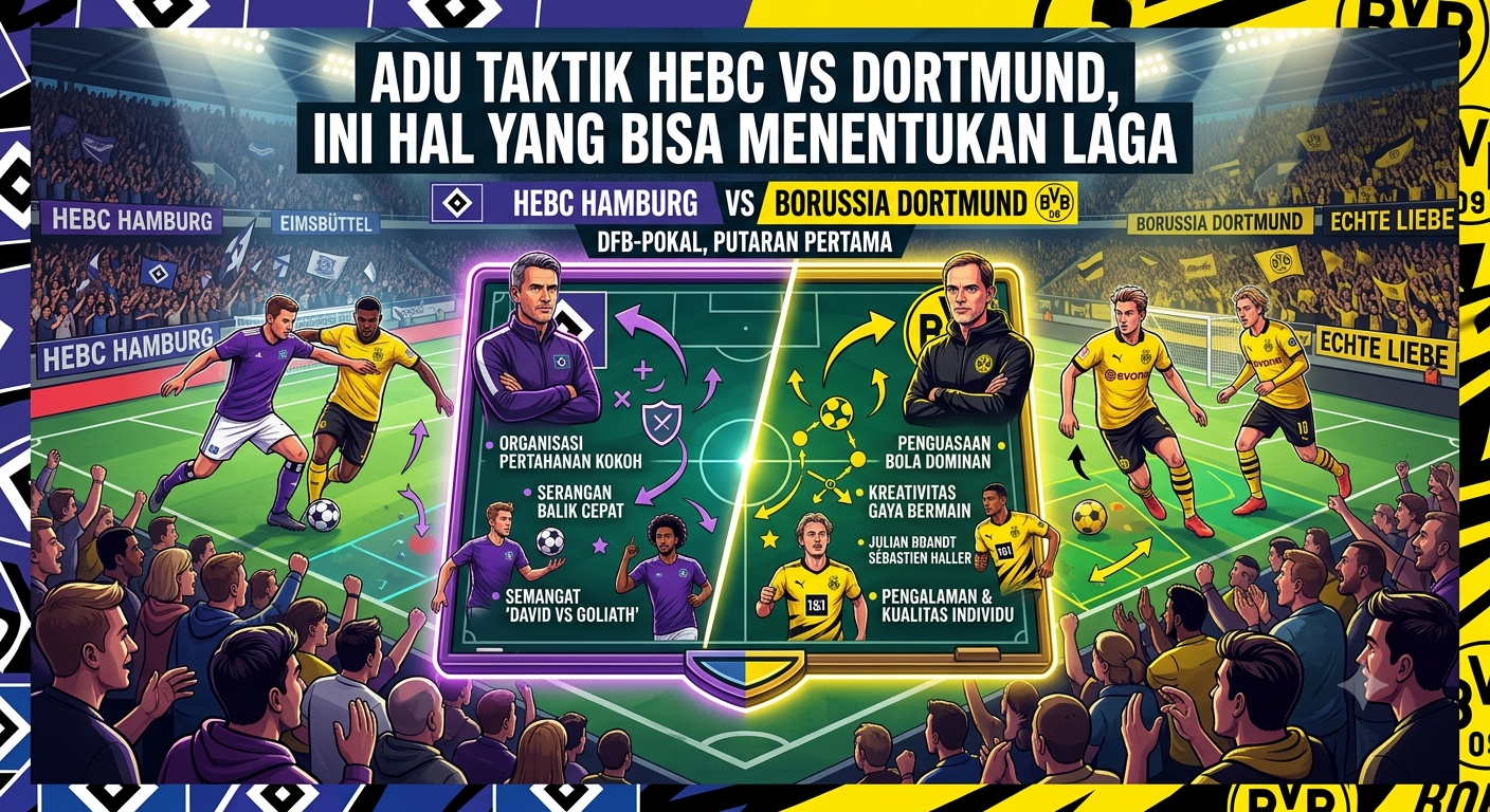 Adu Taktik HEBC vs Dortmund, Ini Hal yang Bisa Menentukan Laga
