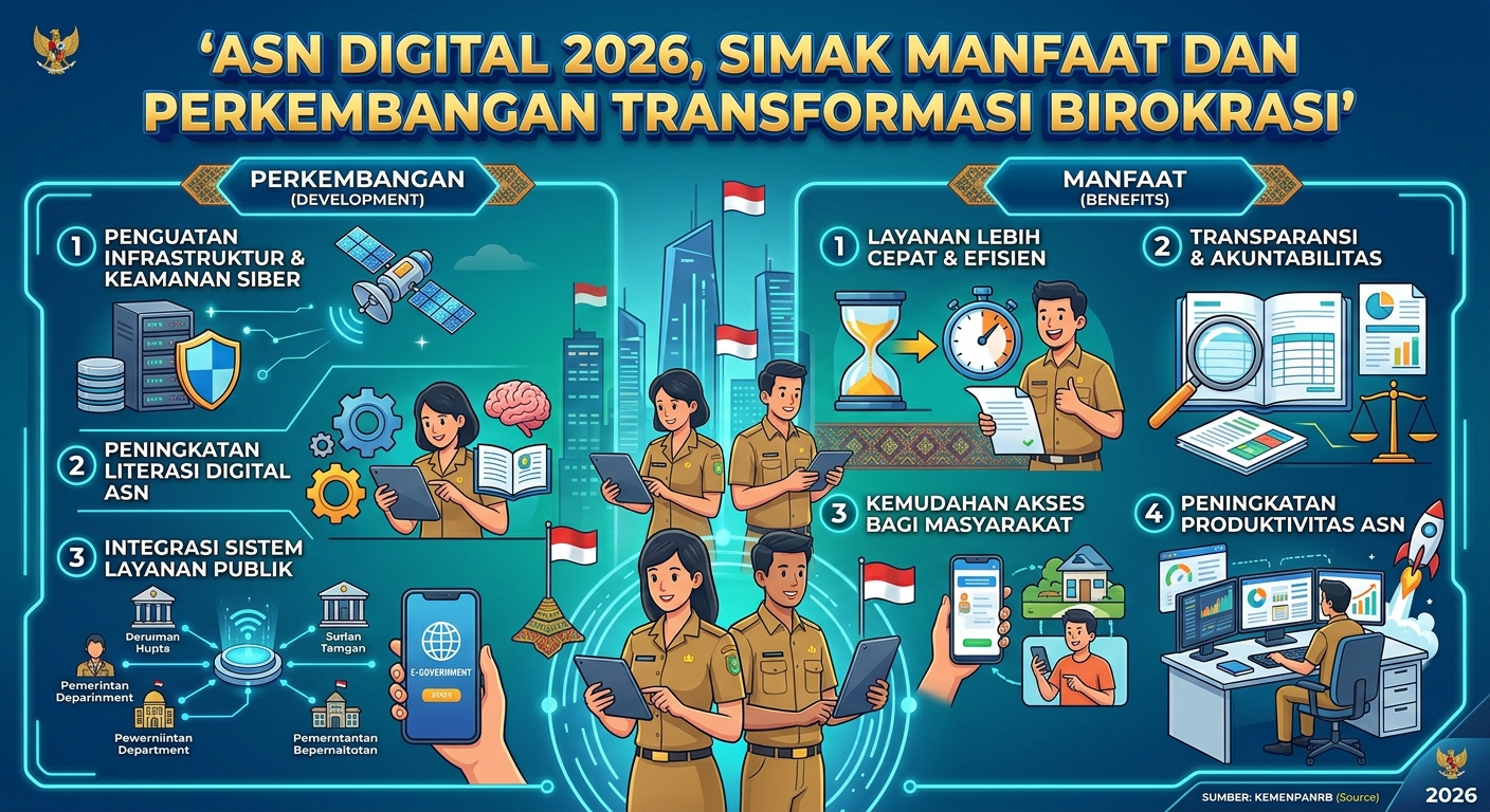 ASN Digital 2026, Simak Manfaat dan Perkembangan Transformasi Birokrasi