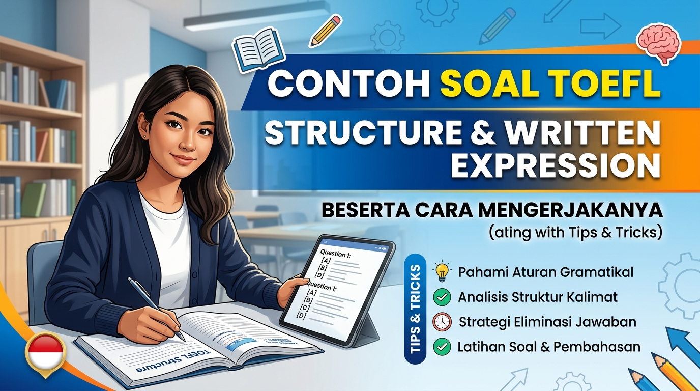 Contoh Soal TOEFL Structure and Written Expression Beserta Cara Mengerjakannya