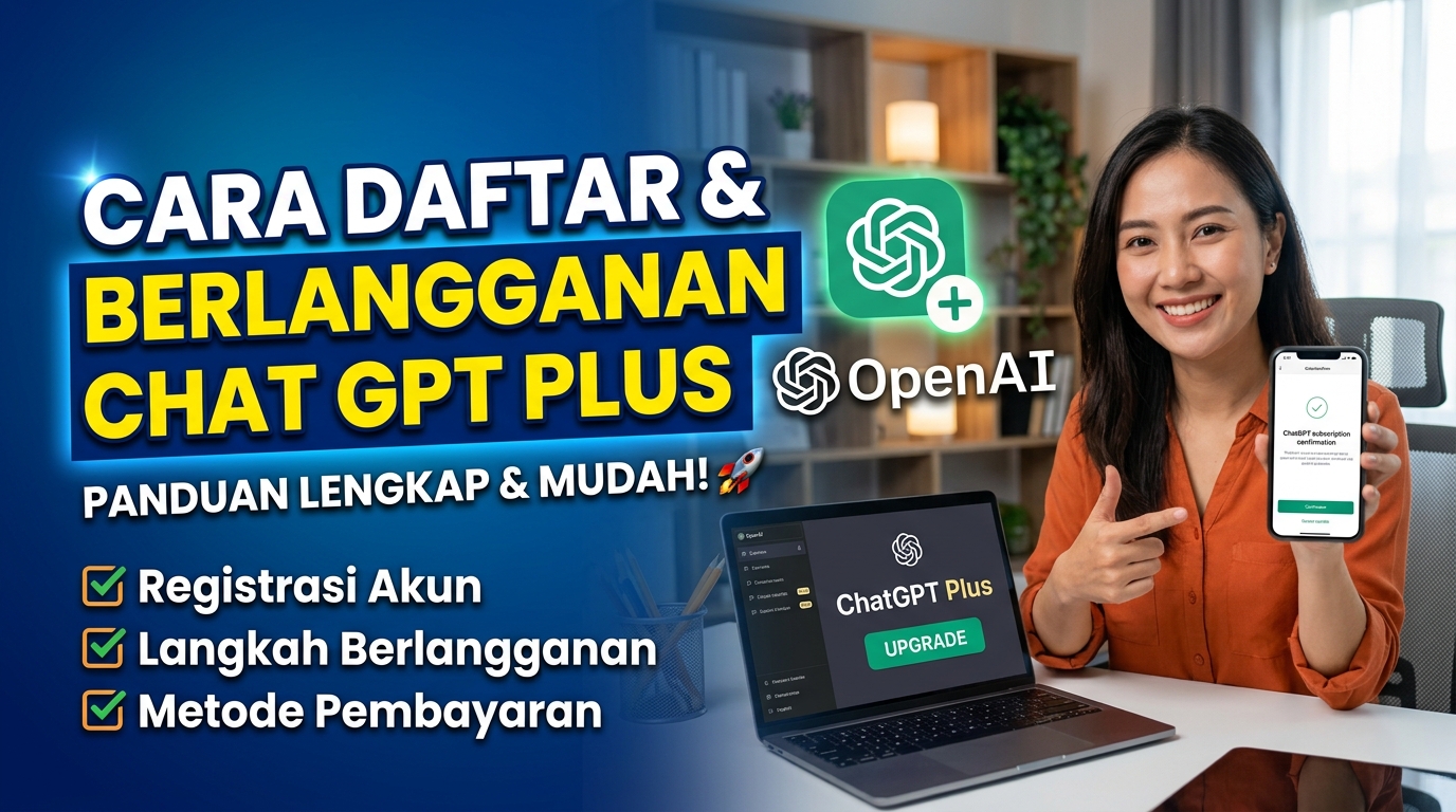 Cara Daftar Akun ChatGPT Plus dan Cara Berlangganannya