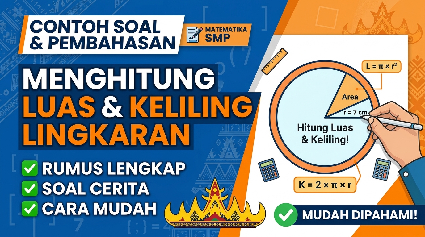 Contoh Soal Menghitung Luas dan Keliling Lingkaran beserta Cara Mengerjakannya