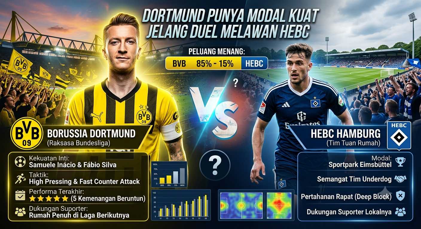 Dortmund Punya Modal Kuat Jelang Duel Melawan HEBC