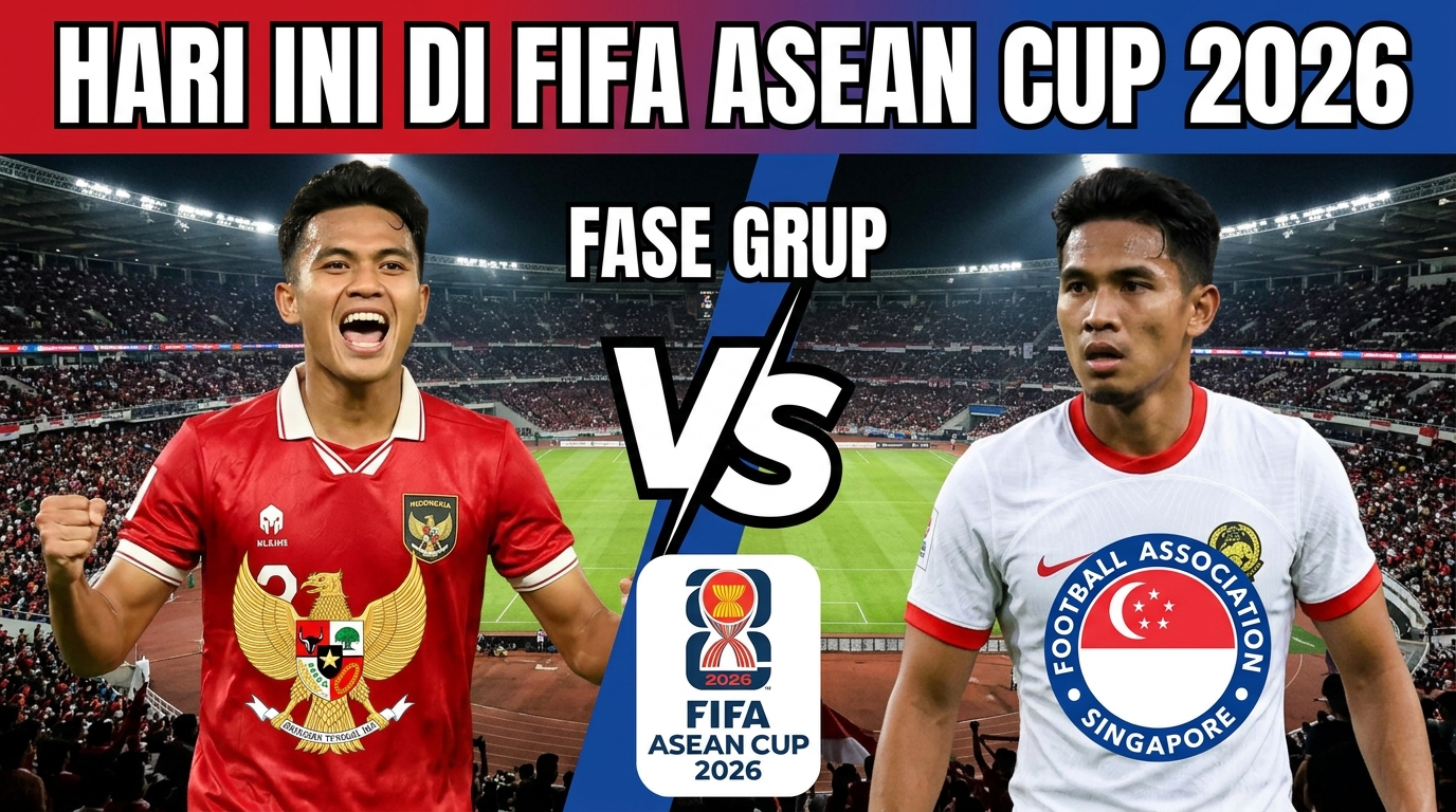 Timnas Indonesia vs Timnas Singapura Hari Ini di FIFA ASEAN Cup 2026