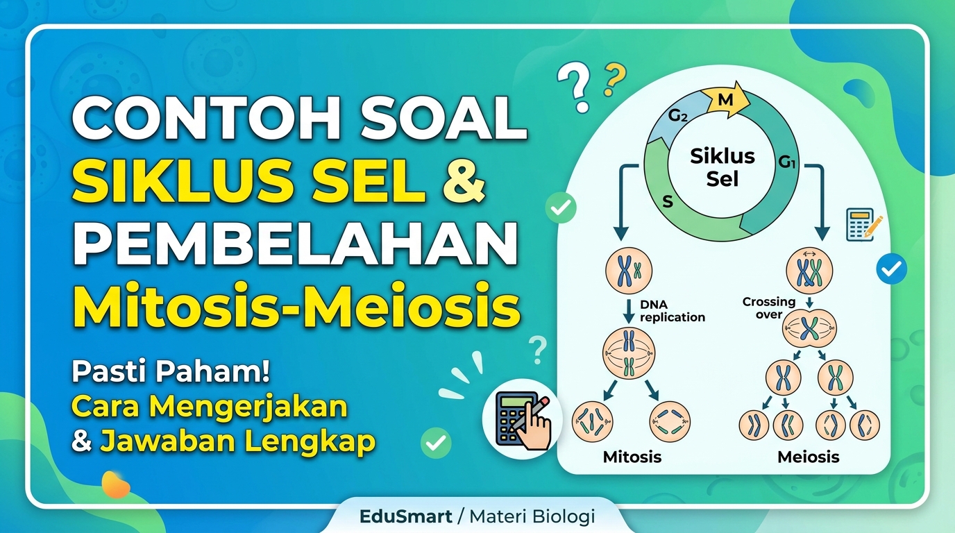Contoh Soal Siklus Sel dan Pembelahan Mitosis-Meiosis beserta Cara Mengerjakannya