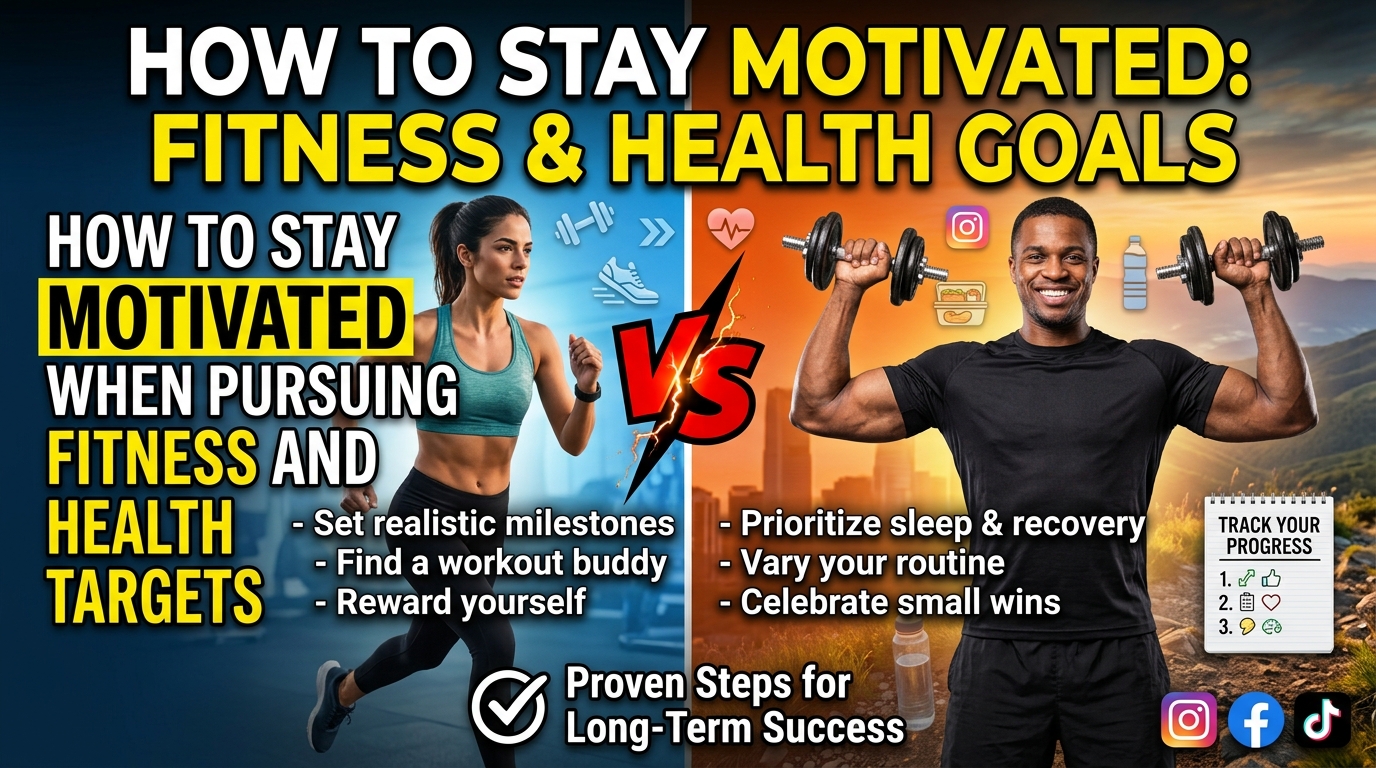How to Stay Motivated When Pursuing Fitness and Health Targets