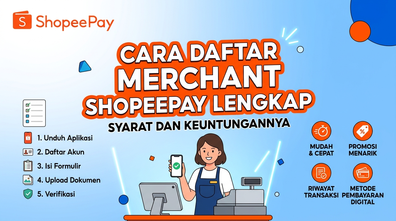 Cara Daftar Merchant ShopeePay Lengkap Syarat dan Keuntungannya