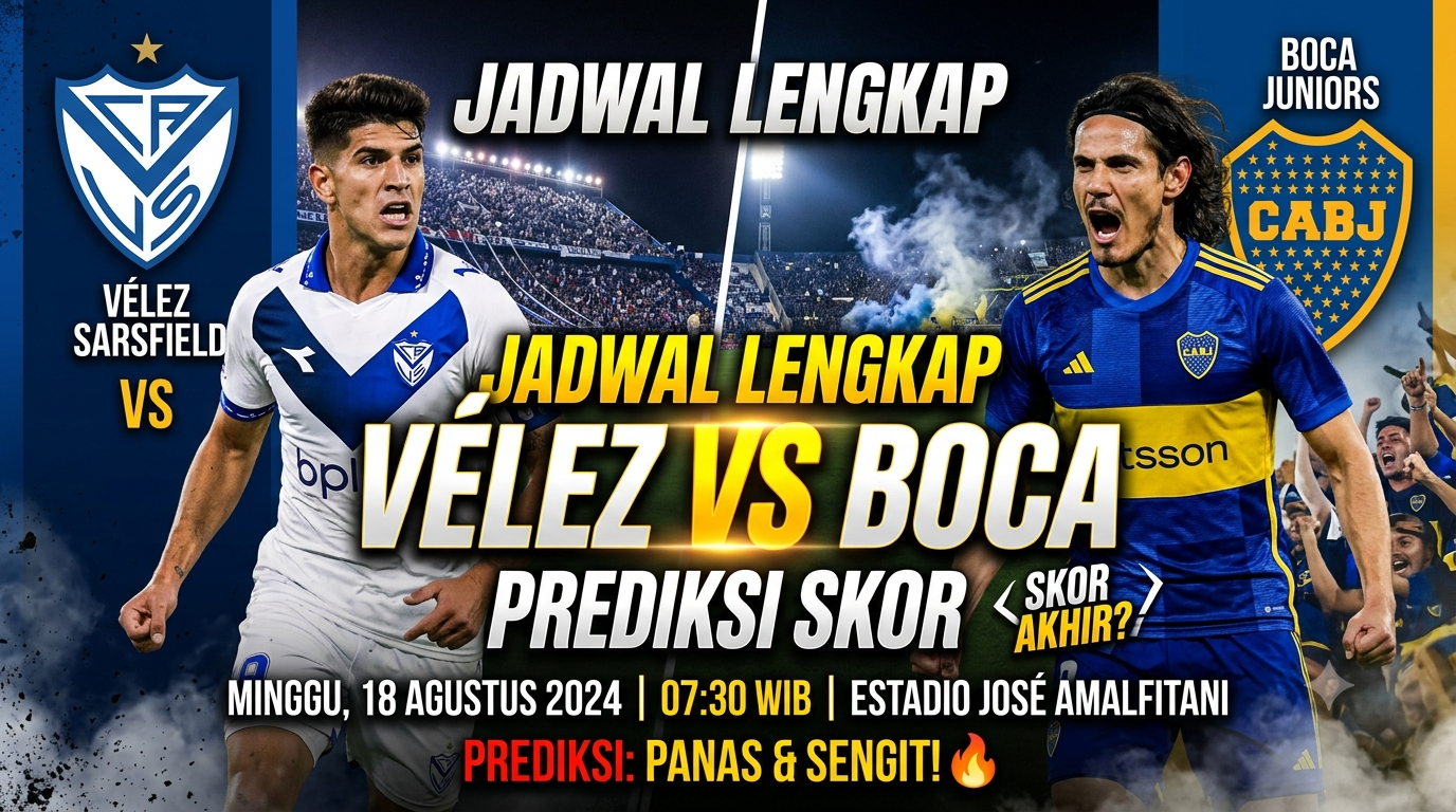 Jadwal Vélez Sarsfield vs Boca Juniors Lengkap dengan Prediksi Pertandingan