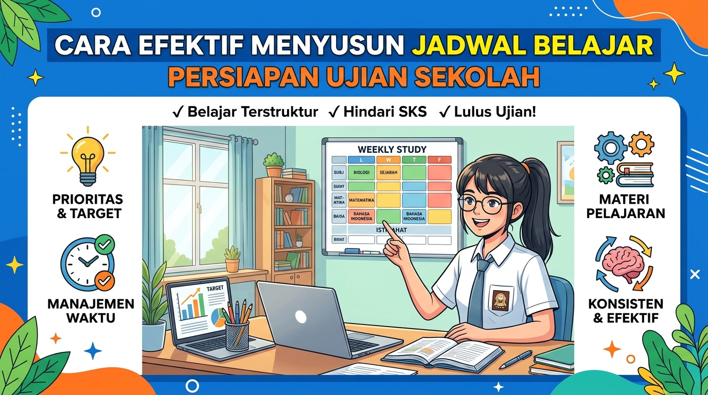 Cara Efektif Menyusun Jadwal Belajar Persiapan Ujian Sekolah