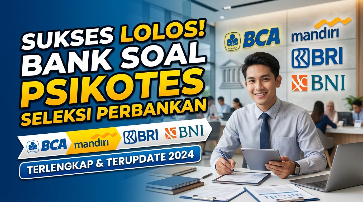 Bank Soal Psikotes Seleksi Perbankan (BCA, Mandiri, BRI, BNI)