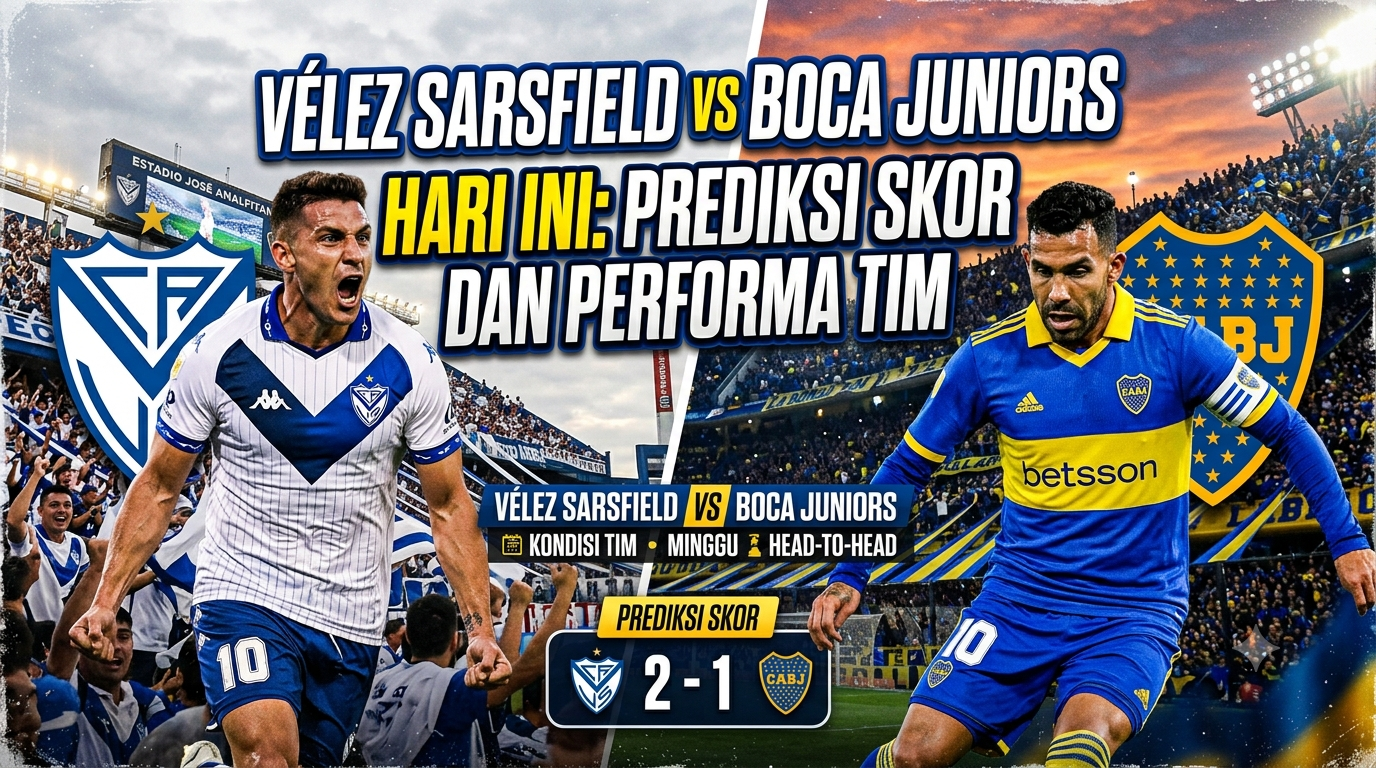 Vélez Sarsfield vs Boca Juniors Hari Ini: Prediksi Skor dan Performa Tim