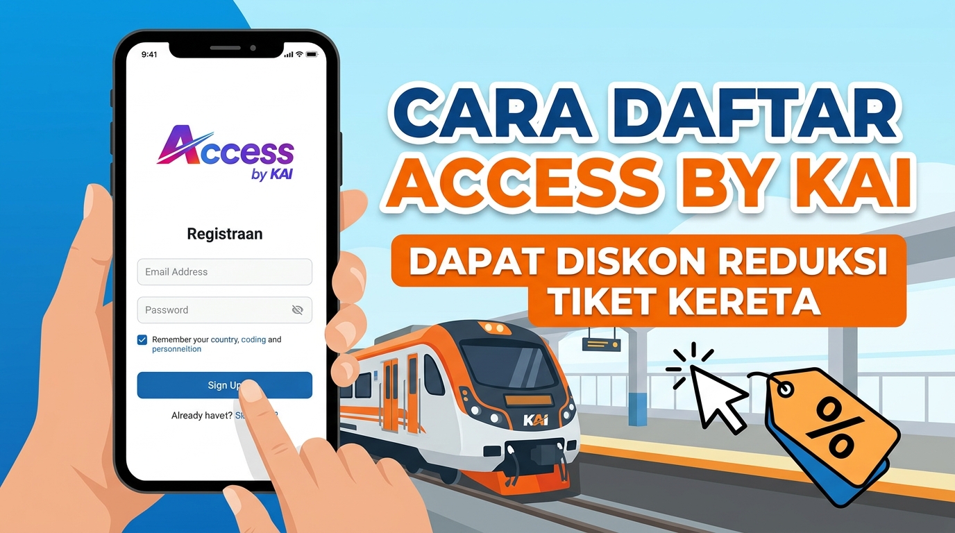 Cara Daftar Access by KAI untuk Diskon Reduksi Tiket Kereta
