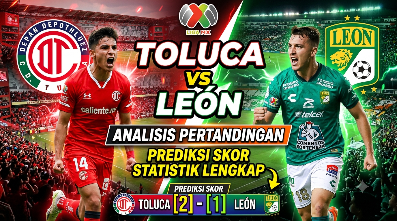 Toluca vs León: Analisis Pertandingan, Prediksi Skor, dan Statistik