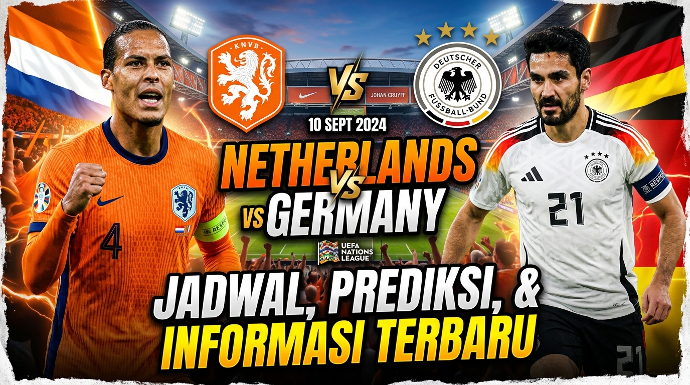 Netherlands vs Germany: Jadwal, Prediksi, dan Informasi Pertandingan Terbaru