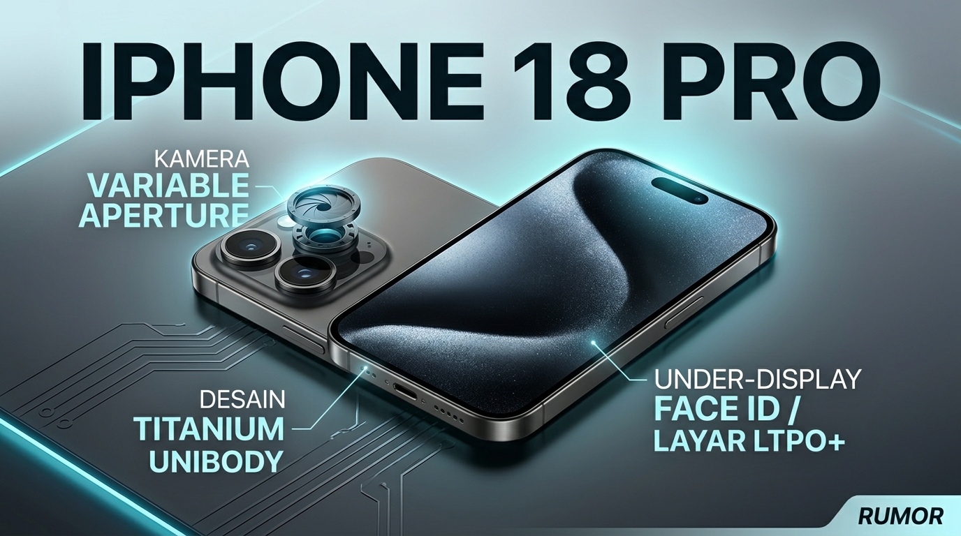 Apple iPhone 18 Pro: Bocoran Kamera, Desain, dan Layar Terbaru
