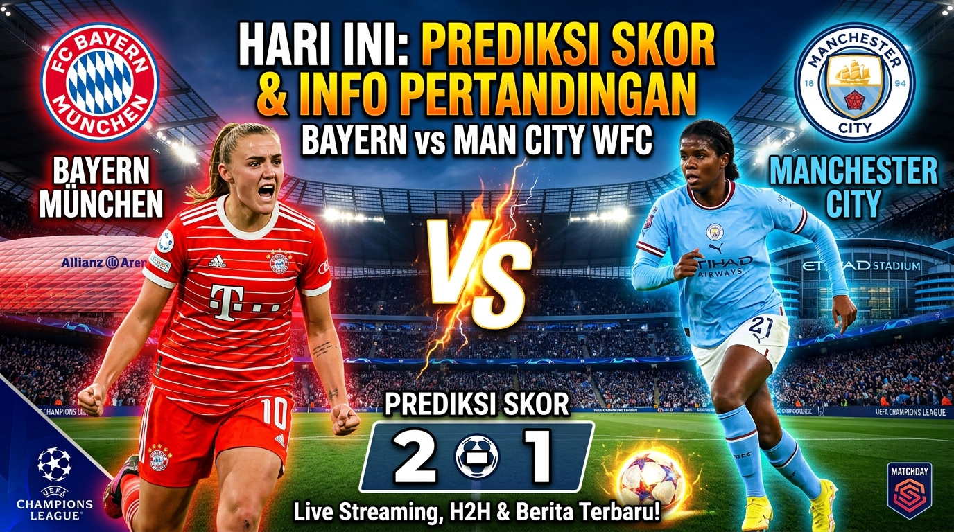 FC Bayern München vs Manchester City W.F.C. Hari Ini: Prediksi Skor dan Informasi Pertandingan
