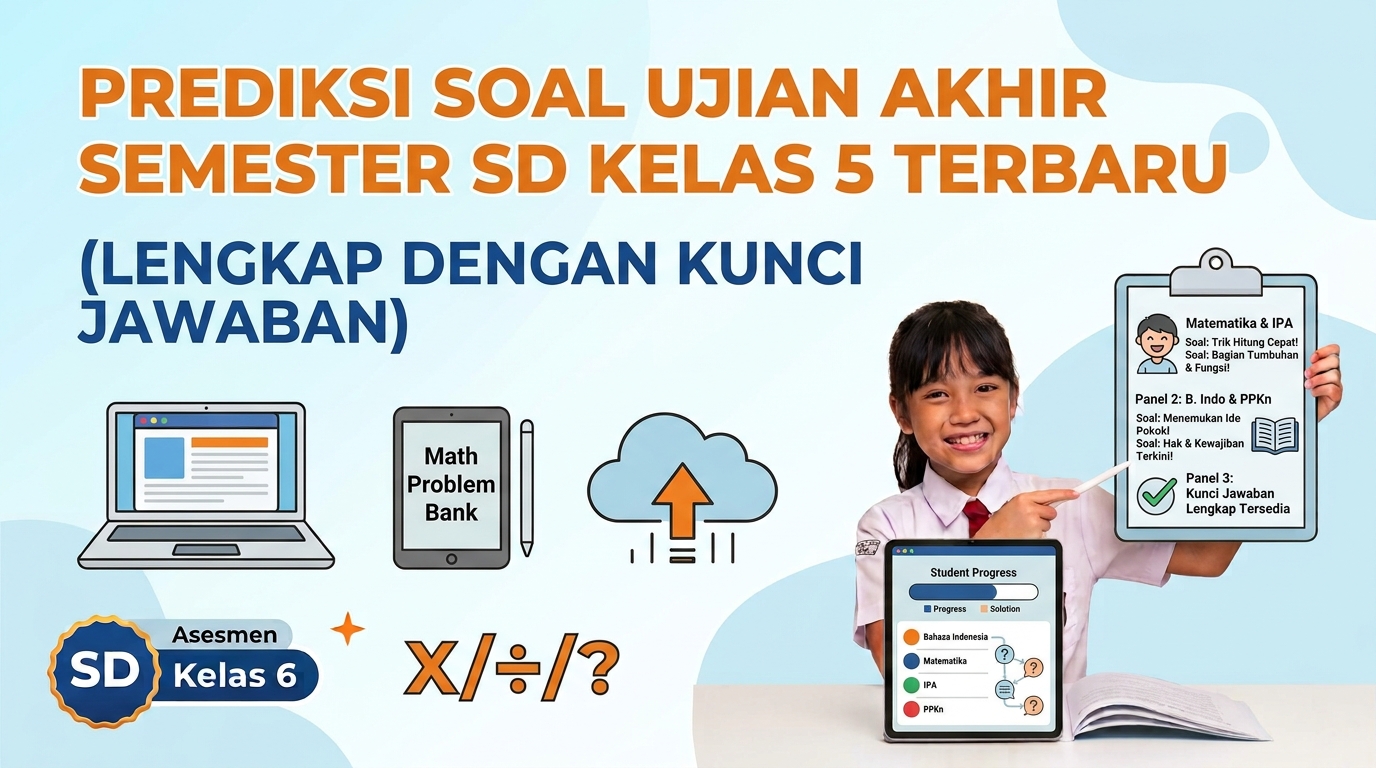 Prediksi Soal Ujian Akhir Semester SD Kelas 5 Terbaru