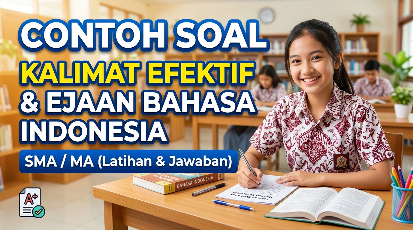 Contoh Soal Kalimat Efektif dan Ejaan Bahasa Indonesia SMA