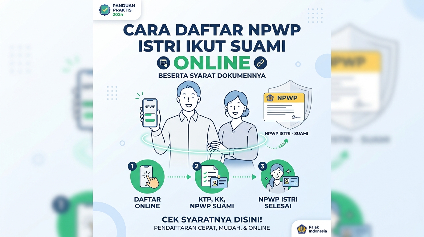 Cara Daftar NPWP Istri Ikut Suami Online Beserta Syarat Dokumennya