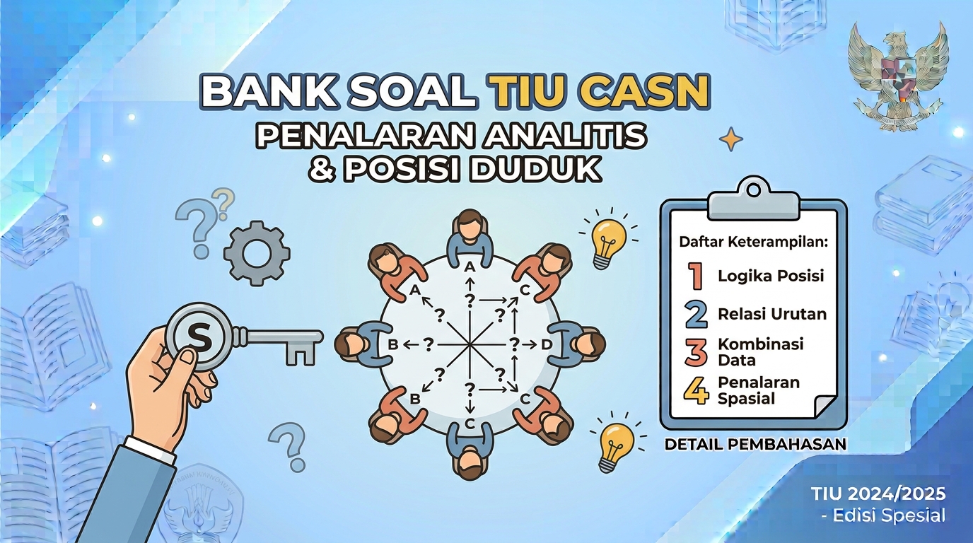Bank Soal TIU CASN Penalaran Analitis dan Posisi Duduk