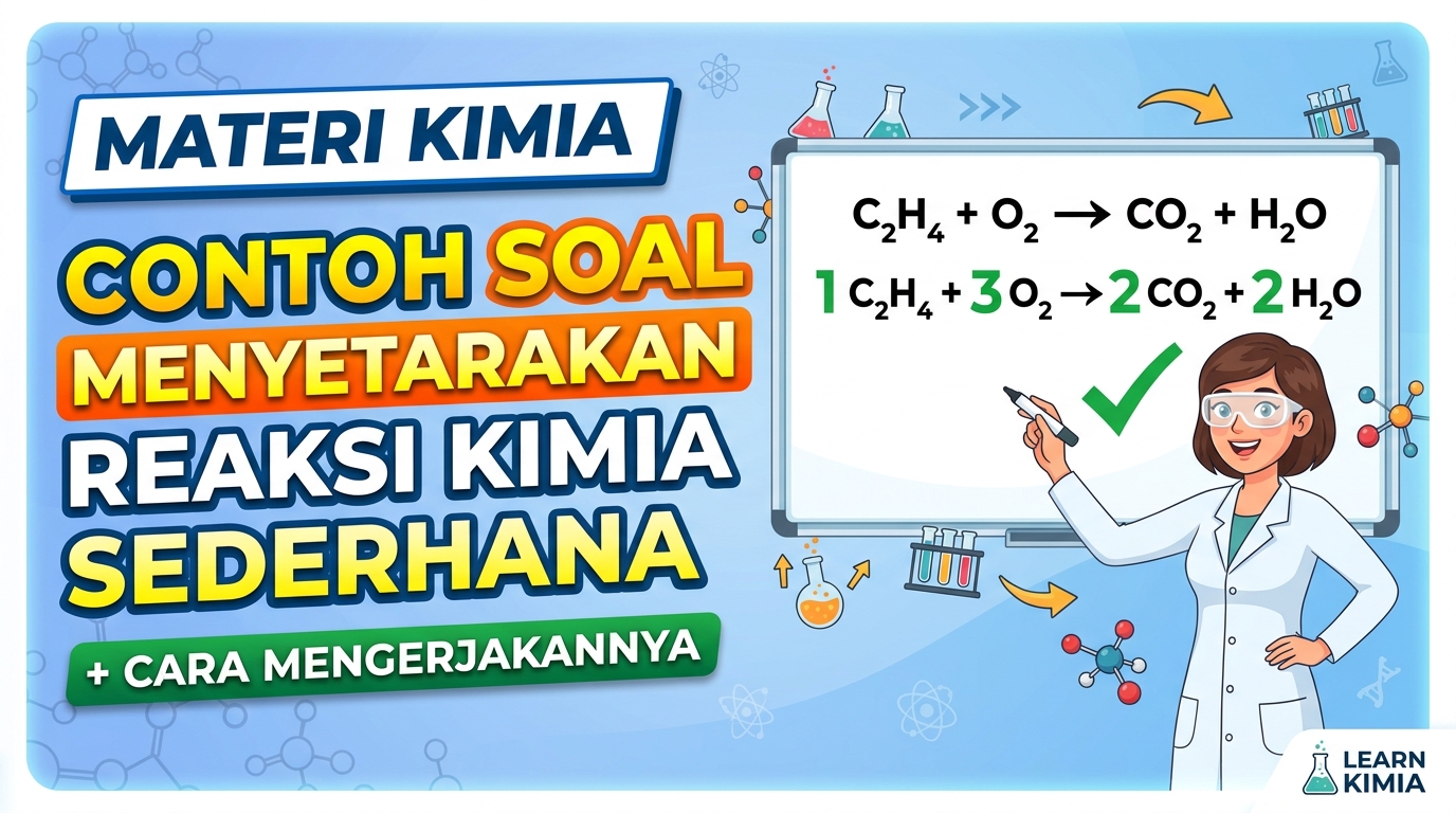 Contoh Soal Menyetarakan Reaksi Kimia Sederhana dan Cara Mengerjakannya