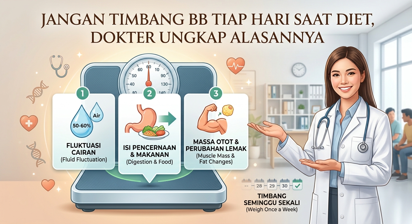 Jangan Timbang BB Tiap Hari saat Diet, Dokter Ungkap Alasannya