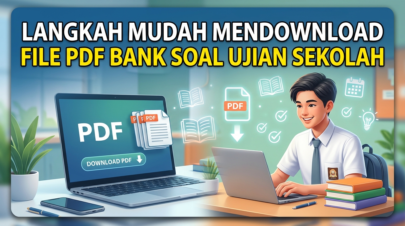 Langkah Mudah Mendownload File PDF Bank Soal Ujian Sekolah