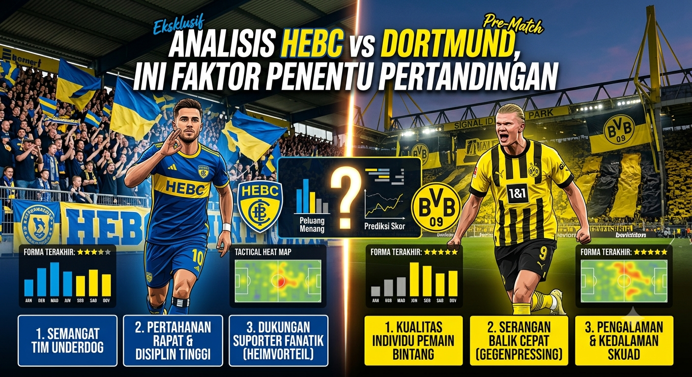 Analisis HEBC vs Dortmund, Ini Faktor Penentu Pertandingan
