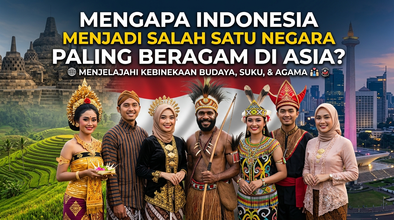 Mengapa Indonesia Menjadi Salah Satu Negara Paling Beragam di Asia?