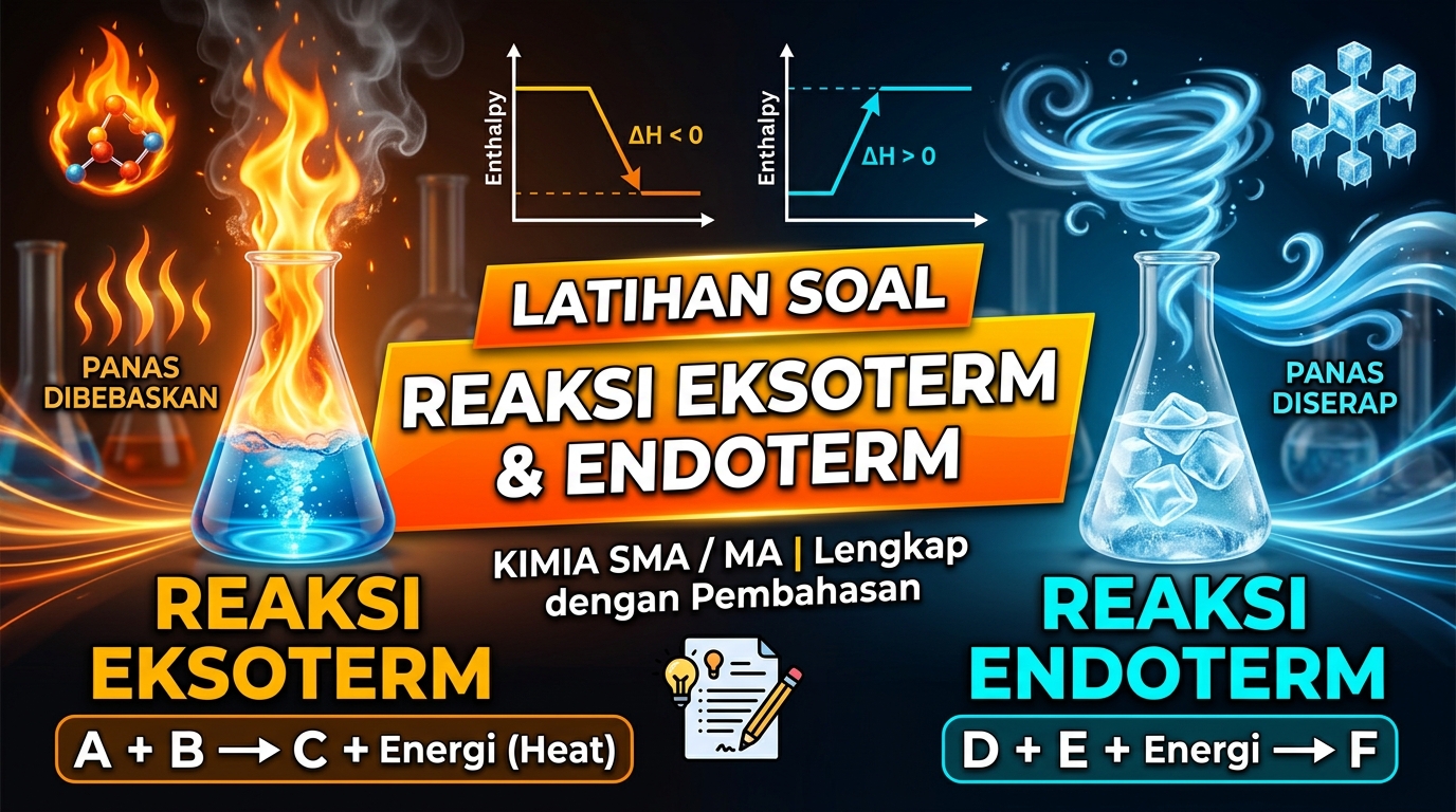 Latihan Soal Reaksi Eksoterm dan Endoterm Kimia SMA