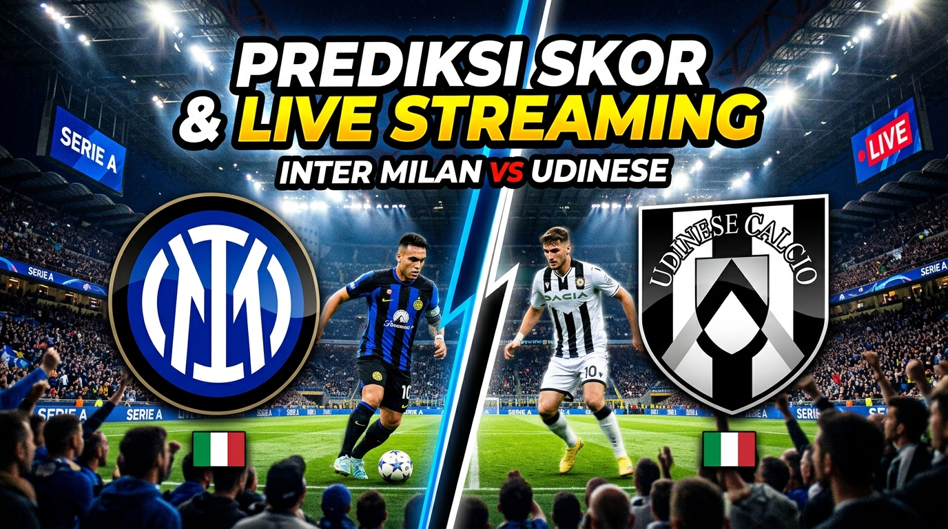 Inter vs Udinese Hari Ini: Prediksi Skor dan Cara Nonton Live Streaming