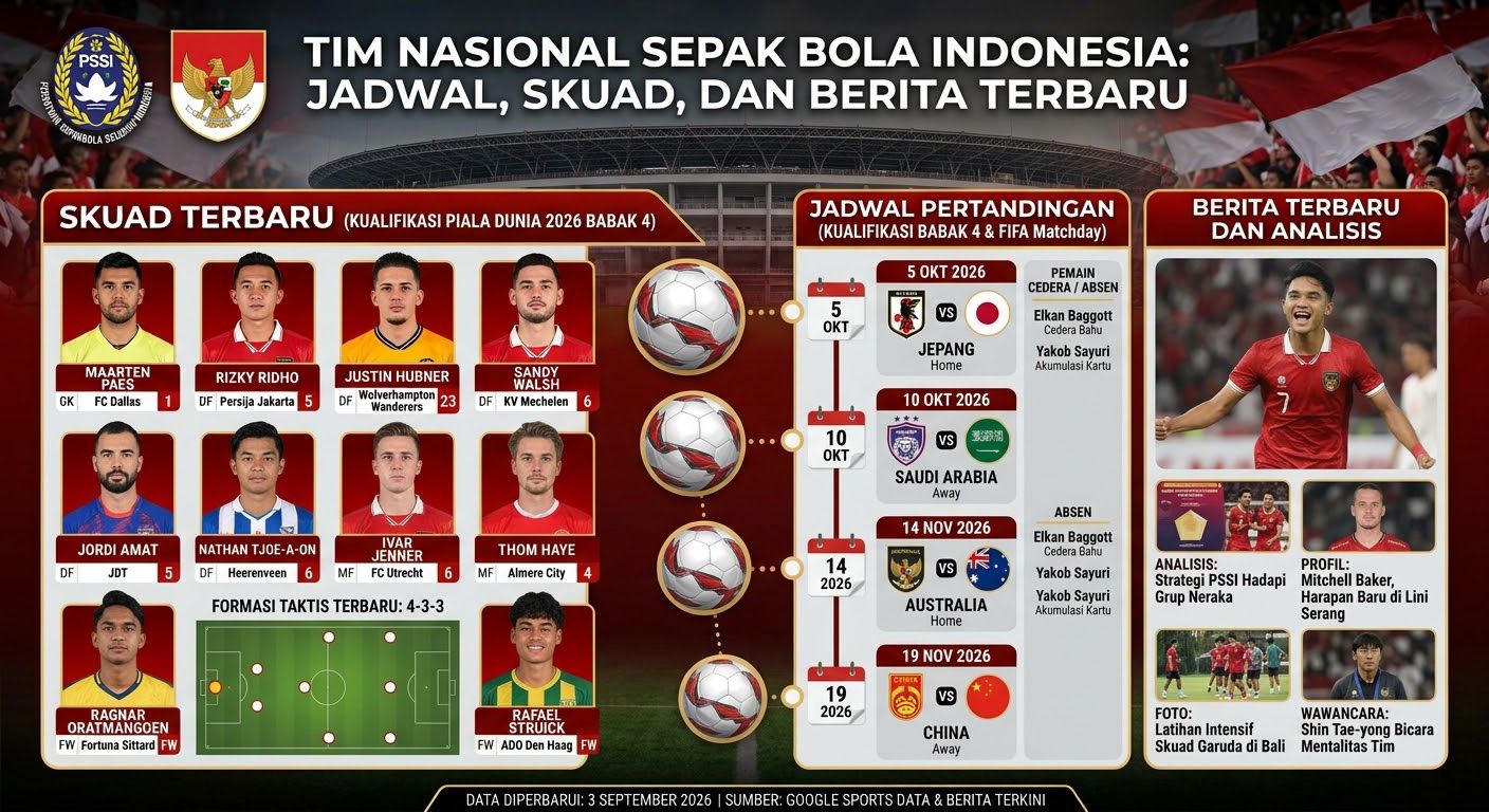 Tim Nasional Sepak Bola Indonesia: Jadwal, Skuad, dan Berita Terbaru