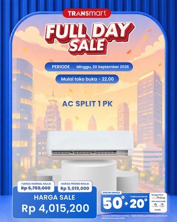 Berburu Promo Gadget dan Elektronik: AC Split 1 PK Polytron di Transmart Full Day Sale Harganya Miring