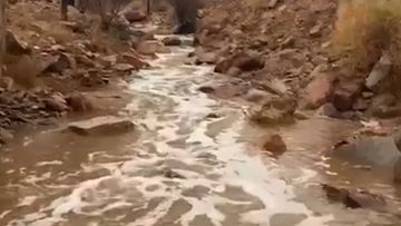 Fenomena Alam Langka: Hujan Deras 3 Hari Munculkan Aliran Sungai di Gurun Madinah, Tanda Kiamat?