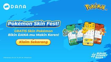 Kabar Gembira! Fans Pokemon Merapat Ini Cara Koleksi Skin Pokemon Gratis di DANA Lewat Event Spesial