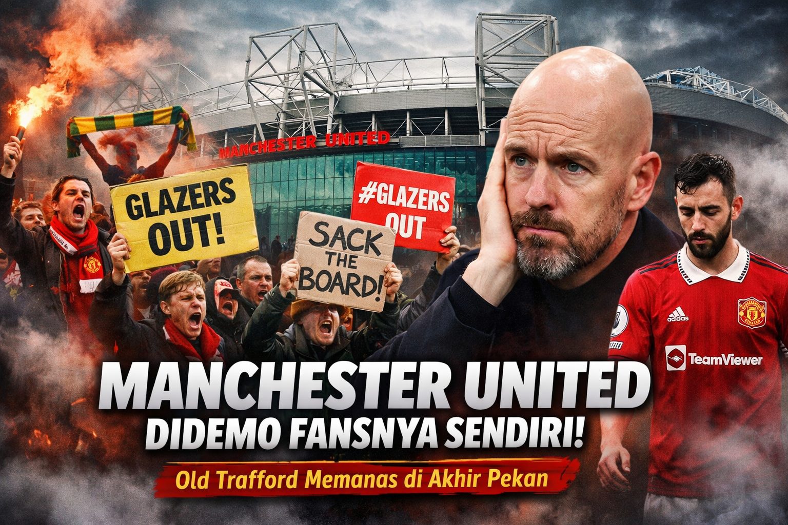 Krisis Performa Manchester United: Pemain Bergaji 100.000 Poundsterling Per Pekan Mulai Dipertanyakan
