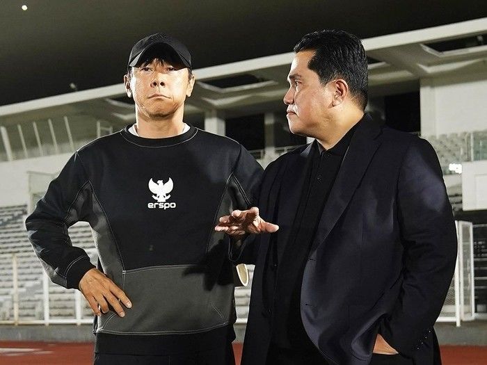 Momen Hangat di Super League: Shin Tae Yong dan Erick Thohir Ketemu Lagi Setelah Pemecatan, Sinyal Damai atau Kembali ke Timnas?