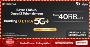 Promo Dahsyat Festival Belanja erafone 2026: XL PRIO Bundling di erafone Ada Promo Bayar 1 Tahun Dapat 2 Tahun