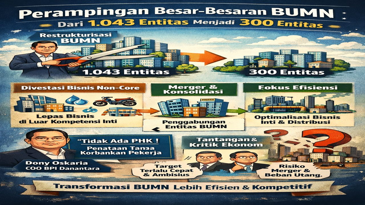 Revolusi BUMN: Perampingan Besar-besaran, 700 Entitas Negara Bakal Ditutup demi Efisiensi Ratusan Triliun