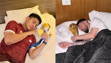Viral! Momen Ubed Tidur Sambil Memeluk Medali Emas Asian Games 2026 Jadi Sorotan Dunia