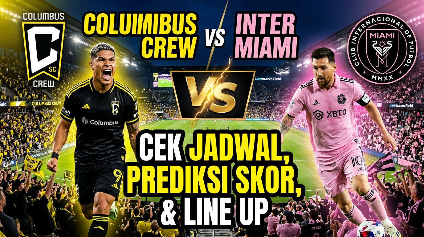 Columbus Crew vs Inter Miami: Cek Jadwal, Prediksi Skor, dan Line Up