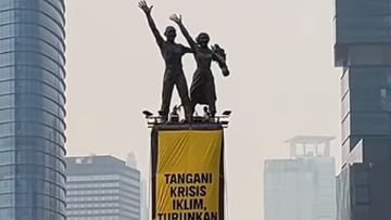 Aksi Dramatis di Bundaran HI Picu Greenpeace Breakout di Google Trends Pencarian Naik 5 000 Persen