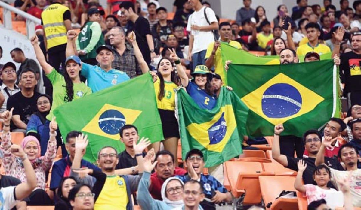 Antusiasme Luar Biasa! Jelang Lawan India Brasil Disambut Sangat Meriah di Kolkata