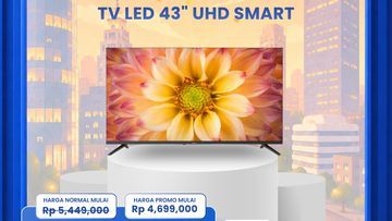Buru Segera! LED TV 43 Inch di Transmart Full Day Sale Diskon sampai 70% Bikin Dompet Aman