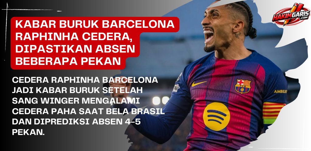 Kabar Buruk dari Barcelona: Raphinha Absen Lawan Galatasaray dan Kebijakan Baru Kota yang Memanas