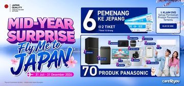 Panasonic Luncurkan Mid-Year Surprise: Kesempatan Menangkan Liburan ke Jepang dan Hadiah Elektronik