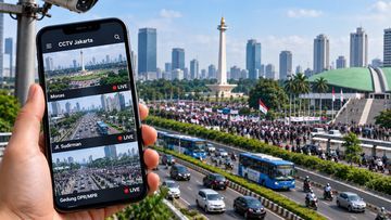 Panduan Lengkap Pantau CCTV Jakarta Saat Aksi Massa 20 Oktober di Monas hingga DPR Secara Real-Time